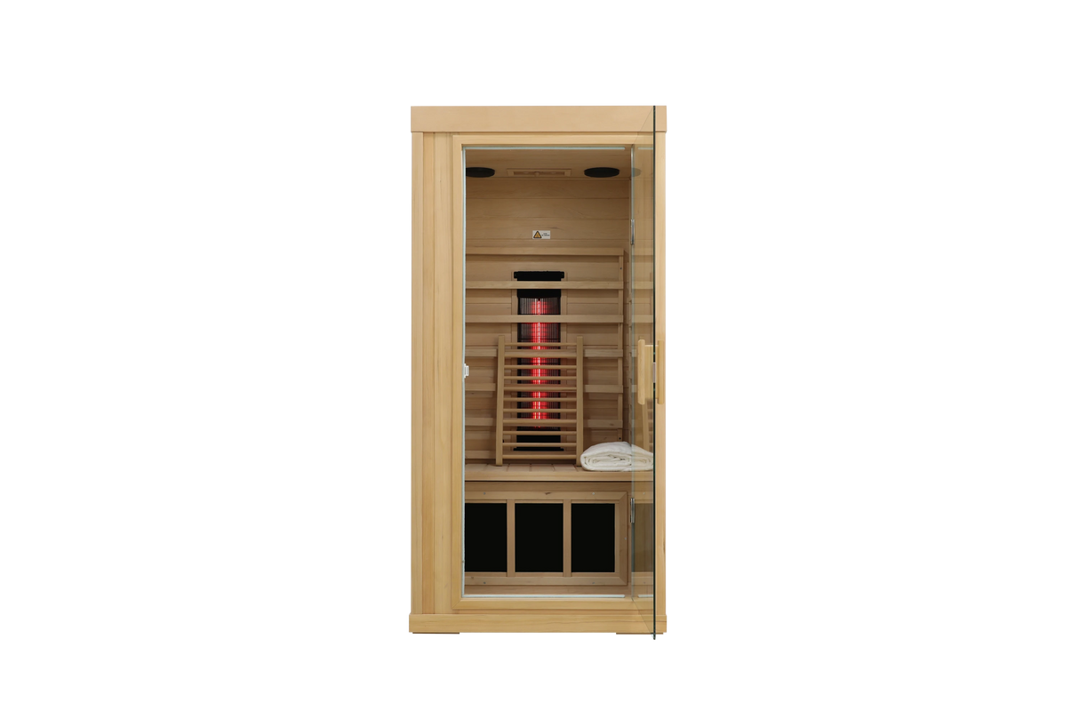 Mini Hemlock Home Low EMF Far Infrared Sauna - sold by Home Elegance USA
