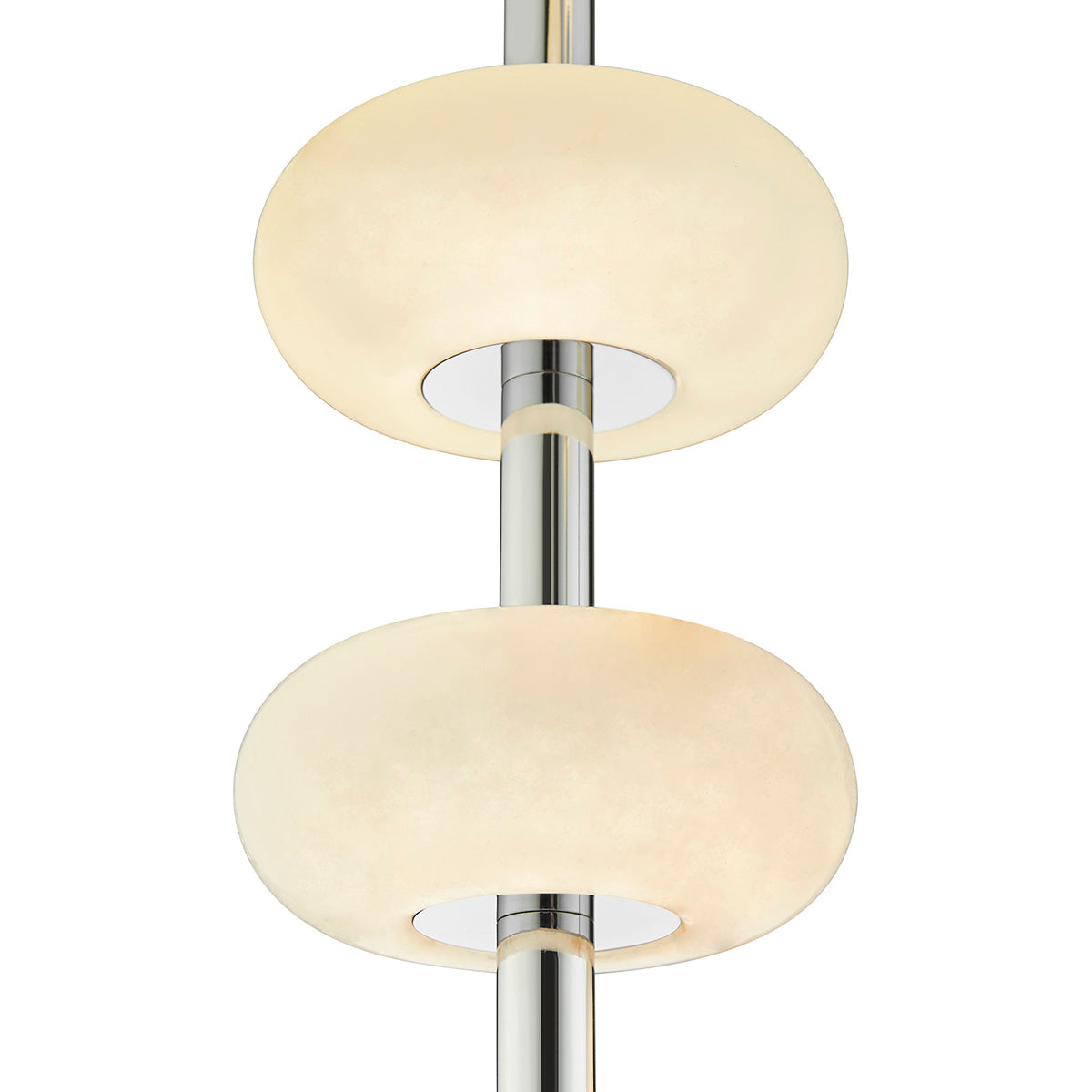 Spanish Alabaster Round Chandelier // Chrome  | Finesse - Home Elegance USA