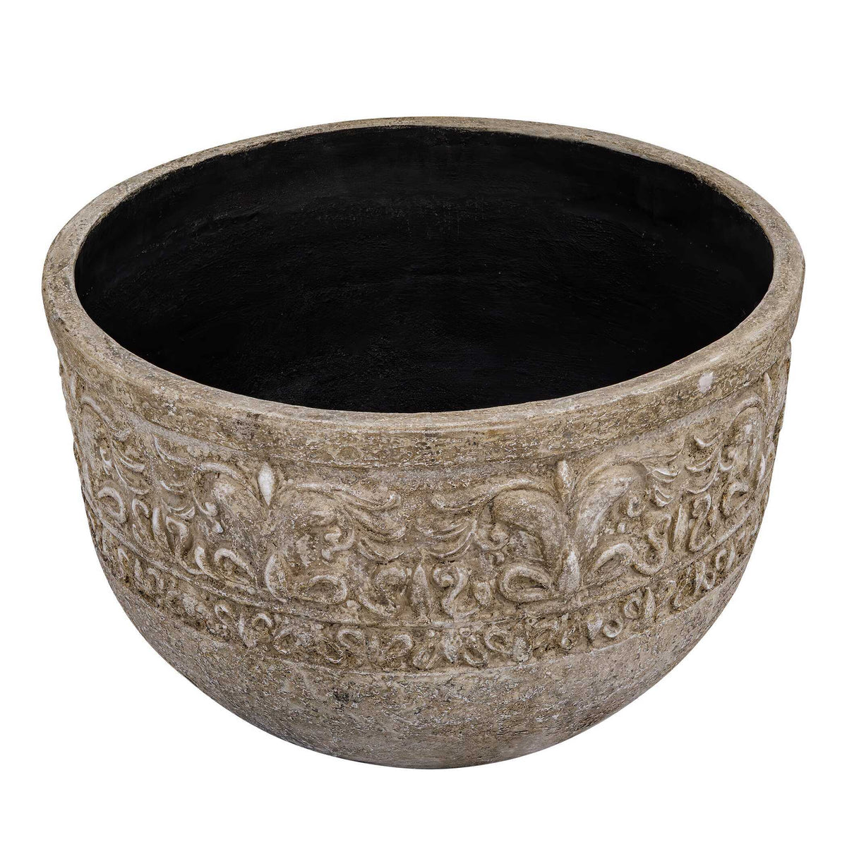 Regalia Indoor-Outdoor Stone Planter - Light Brown by Uttermost - View 4
