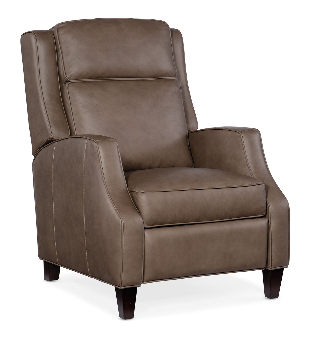 Tricia Manual Push Back Recliner - Dark Brown by Hooker Furniture - View 1