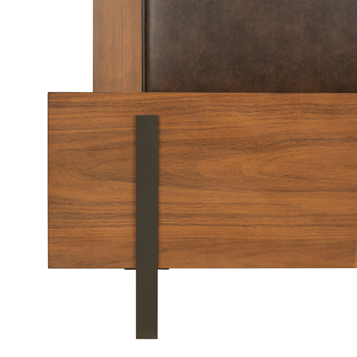 Lincoln King Upholstered Bed - Warm Walnut | Flexsteel