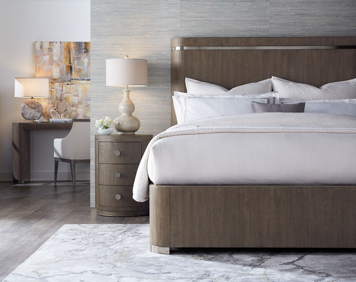 Modern Mood King Panel Bed - Dark Brown / Dark Gray by Hooker Furniture - View 3