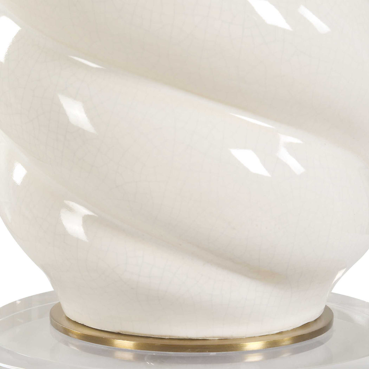 Anneli Swirl Table Lamp - White by Uttermost - View 5