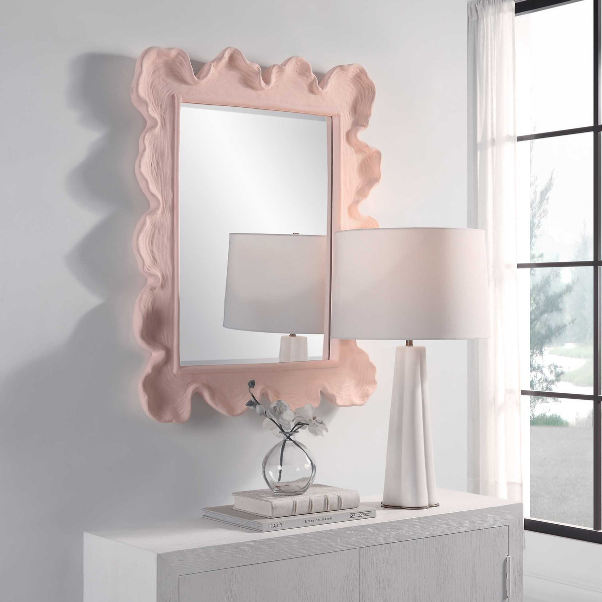 Sea Coral Mirror - Pink by Uttermost - View 3