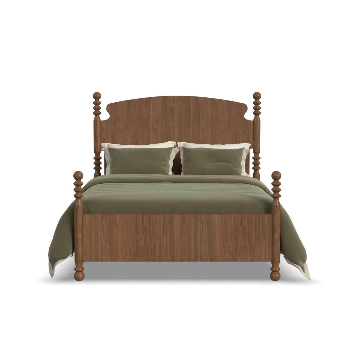 Azalea Queen Panel Bed - Walnut | Flexsteel