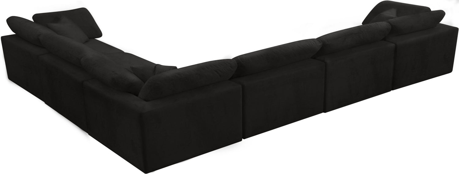 Cozy - Modular Sectional Cloud - Black - Modern & Contemporary | Home Elegance USA