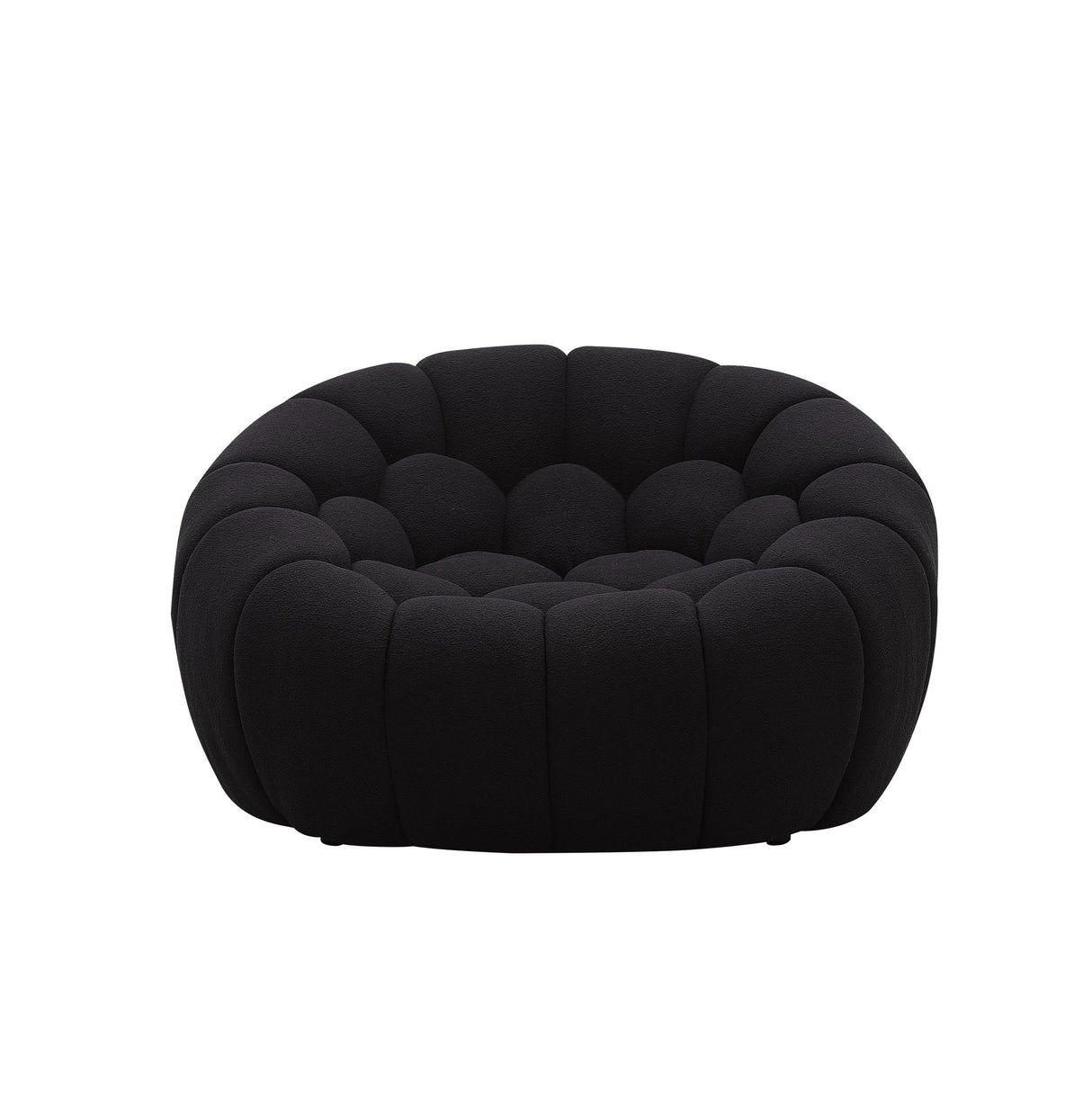 Divani Casa Yolonda - Modern Curved Black Fabric Sofa Set | VIG - Home Elegance USA