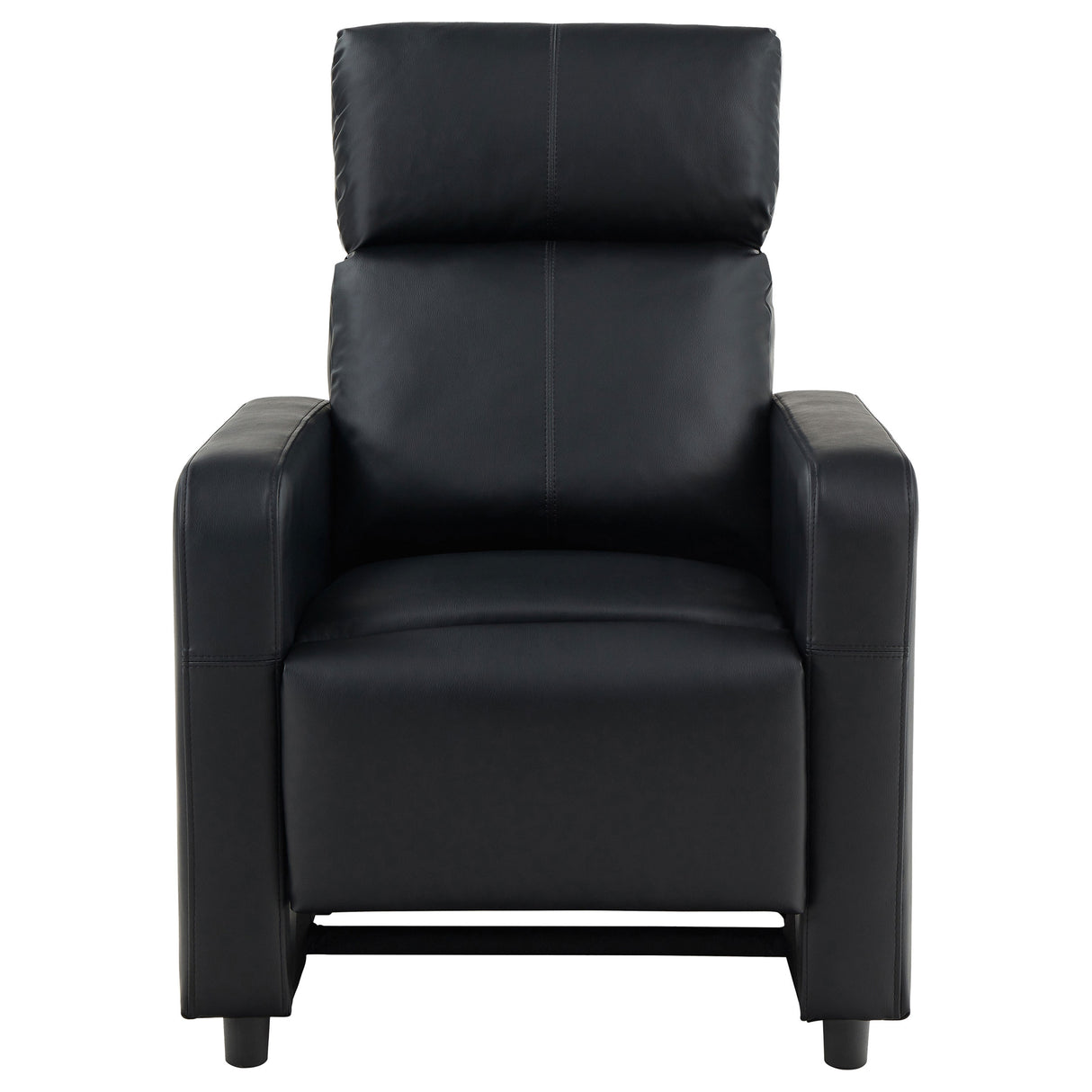 Push Back Recliner - Toohey Home Theater Push Back Recliner Black