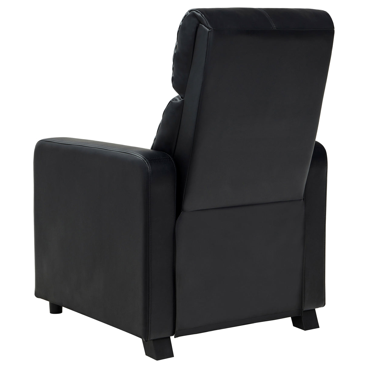 Push Back Recliner - Toohey Home Theater Push Back Recliner Black