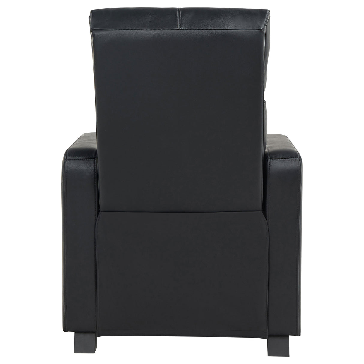 Push Back Recliner - Toohey Home Theater Push Back Recliner Black