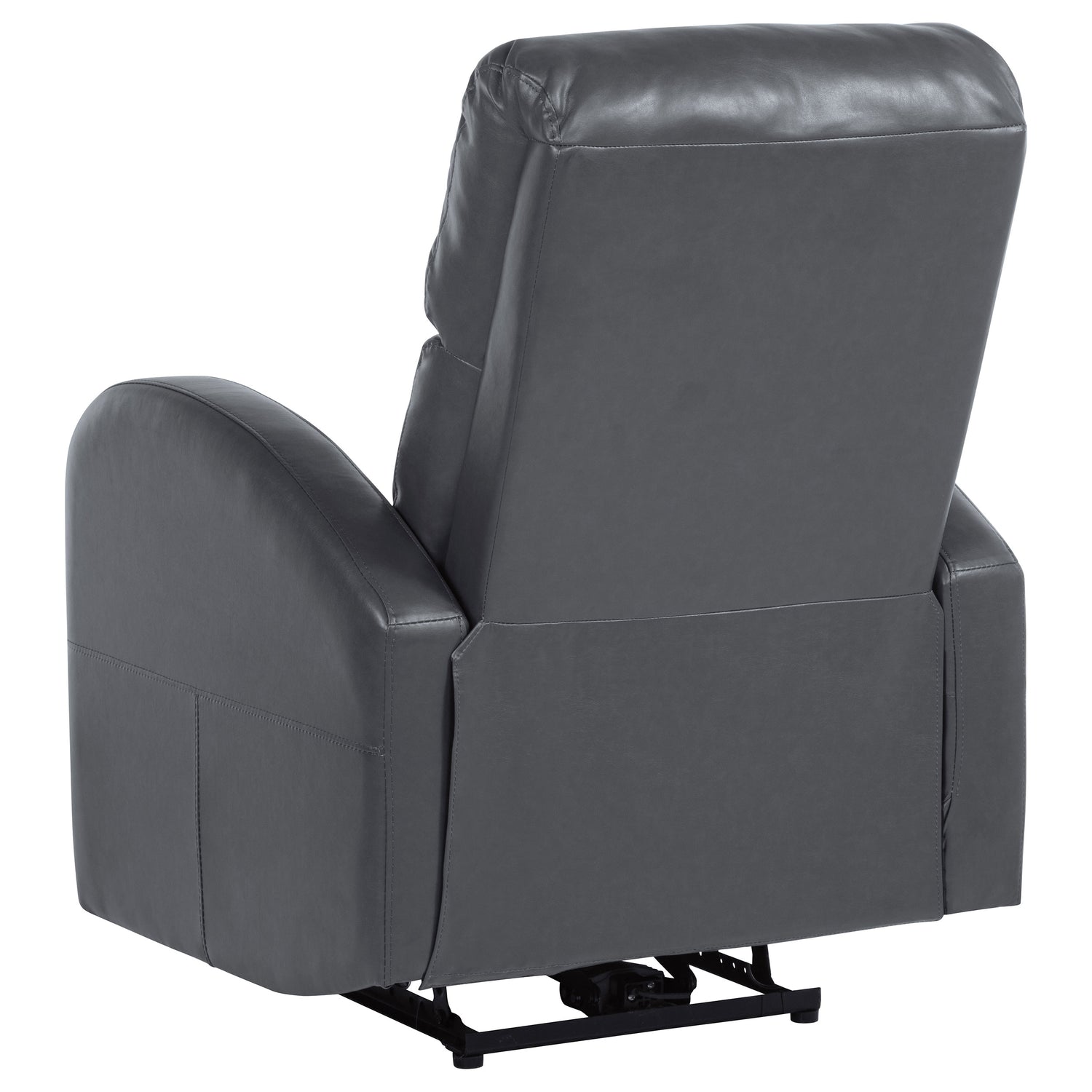Sillón reclinable eléctrico tapizado Grant gris