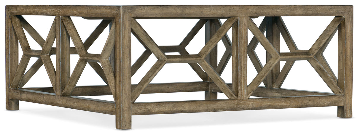 Sundance Square Coffee Table Cliffside Brown | Hooker Furniture - sold by Home Elegance USA