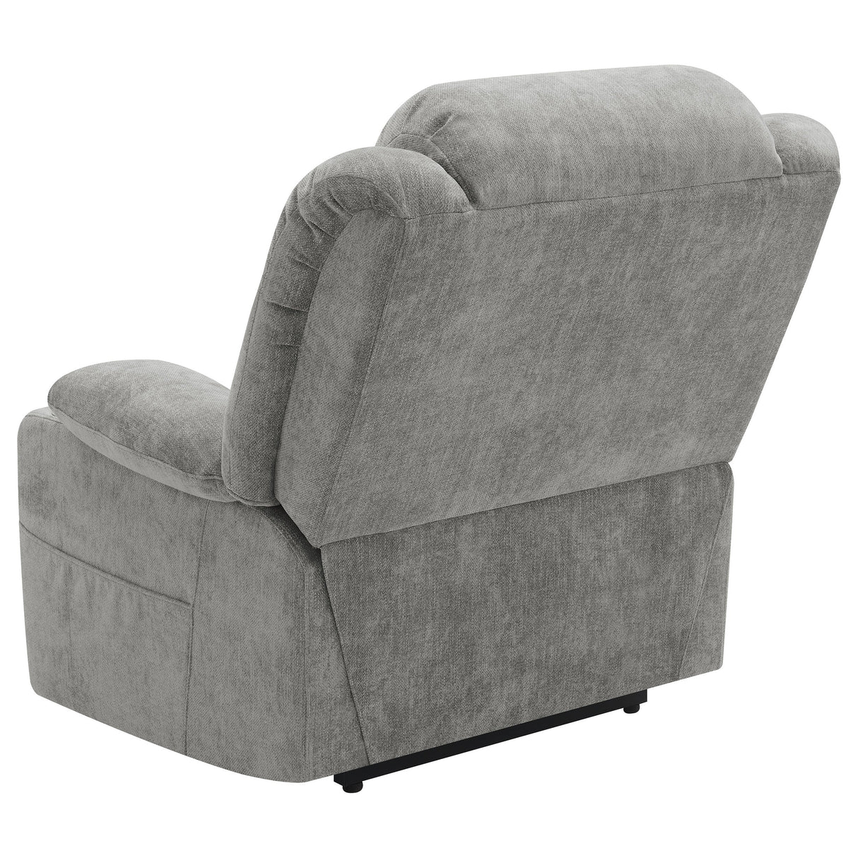Sillón reclinable eléctrico tapizado Houston gris