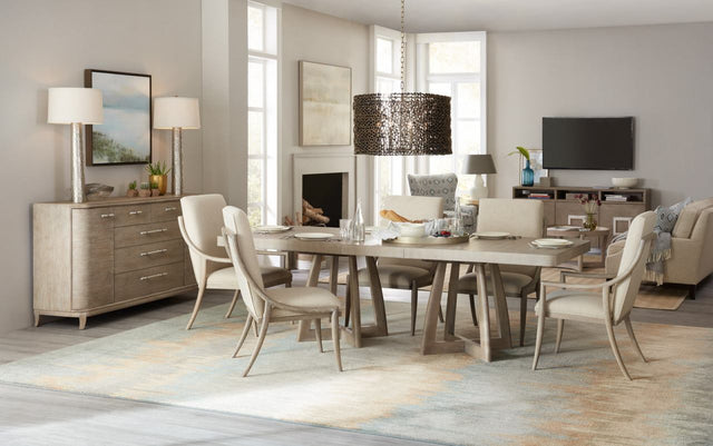 Affinity 78" Rectangle Dining Room Set - Gray 6050 - 75206 | Hooker | Home Elegance USA