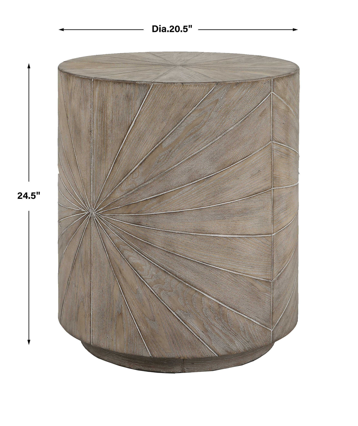 Starshine Wooden Side Table - Dark Gray by Uttermost - View 7