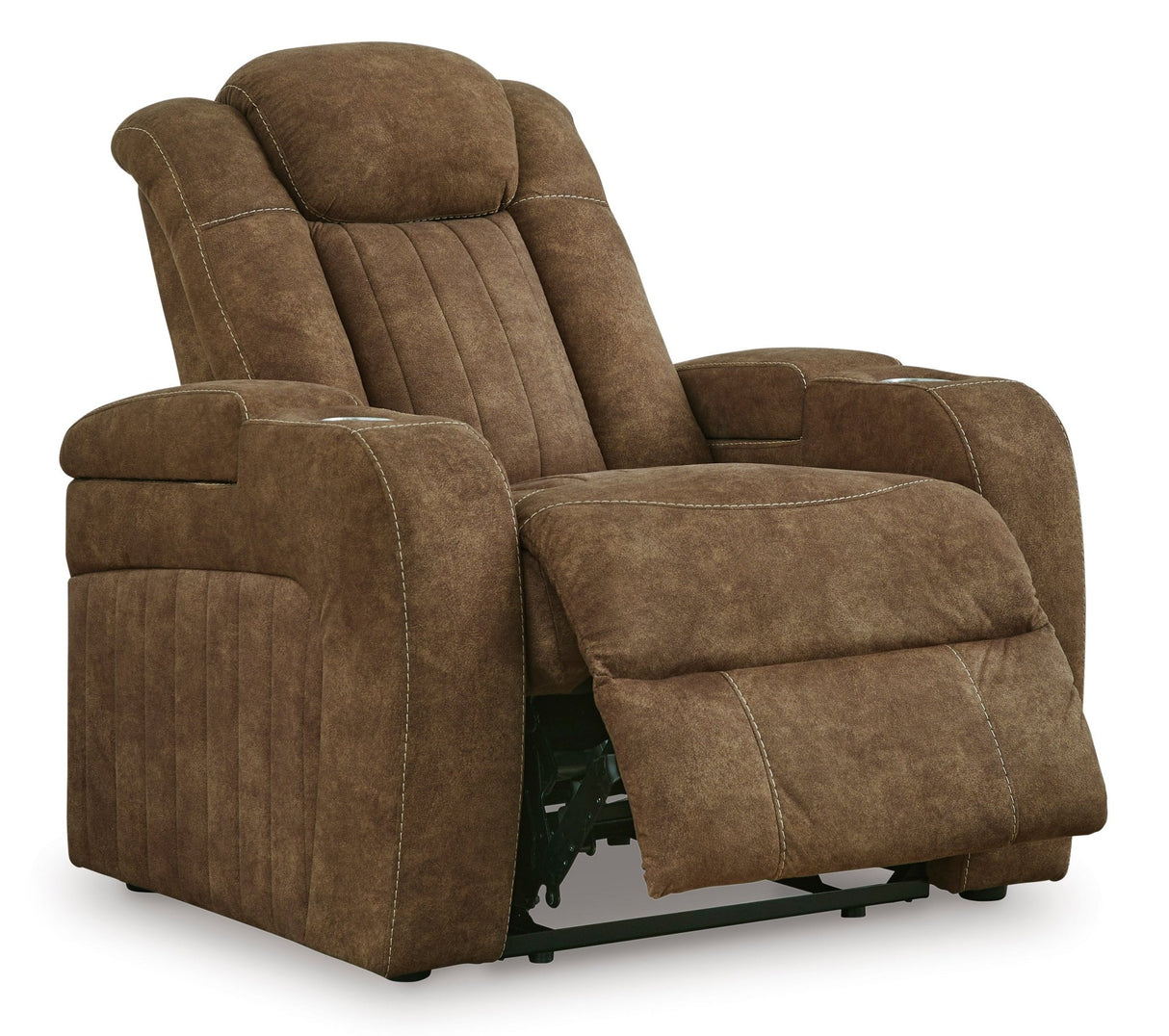 Ashley Brindle Wolfridge PWR Recliner/ADJ Headrest - Faux Leather | Home Elegance USA