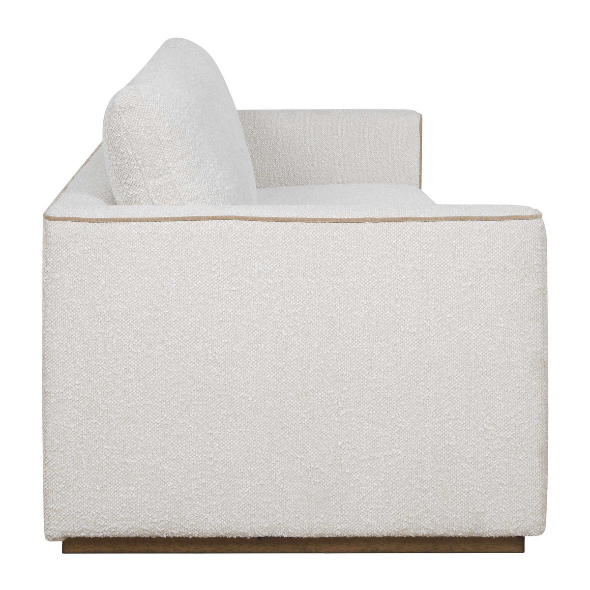 Lorien Boucle Sofa Cream - White by Uttermost - View 6