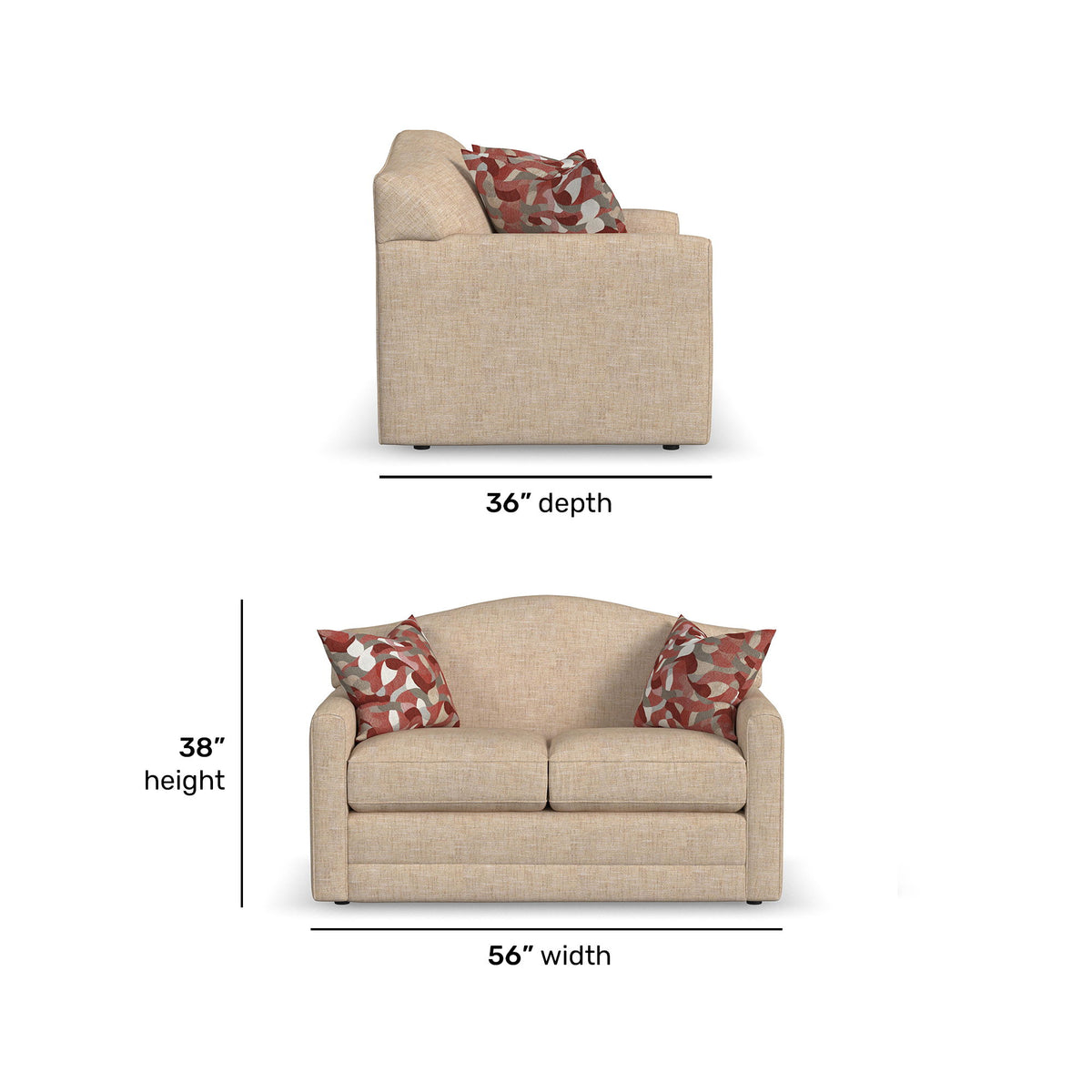 Aggie Fabric Loveseat | Flexsteel