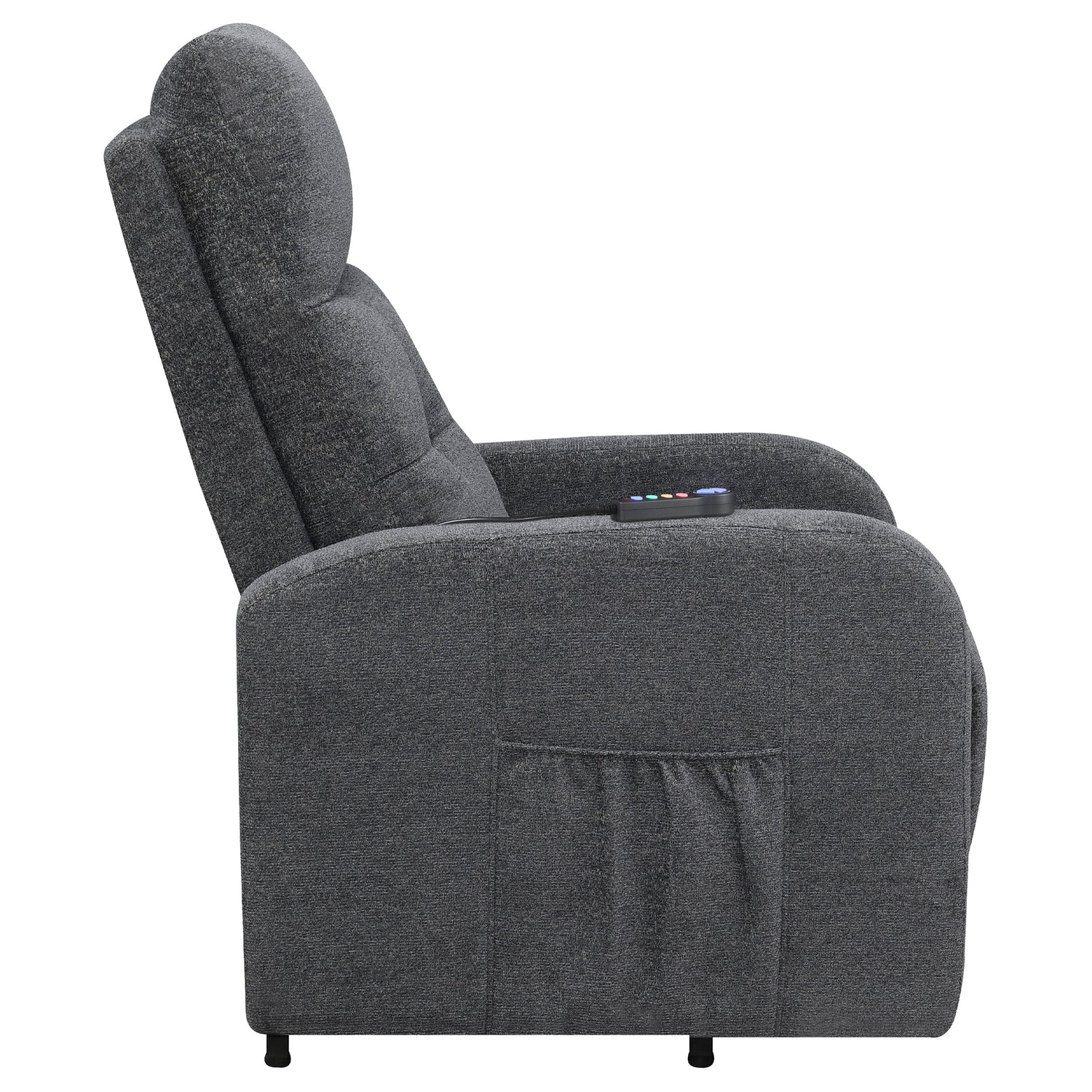 Power Lift Massage Chair - Howie Tufted Upholstered Power Lift Recliner Charcoal