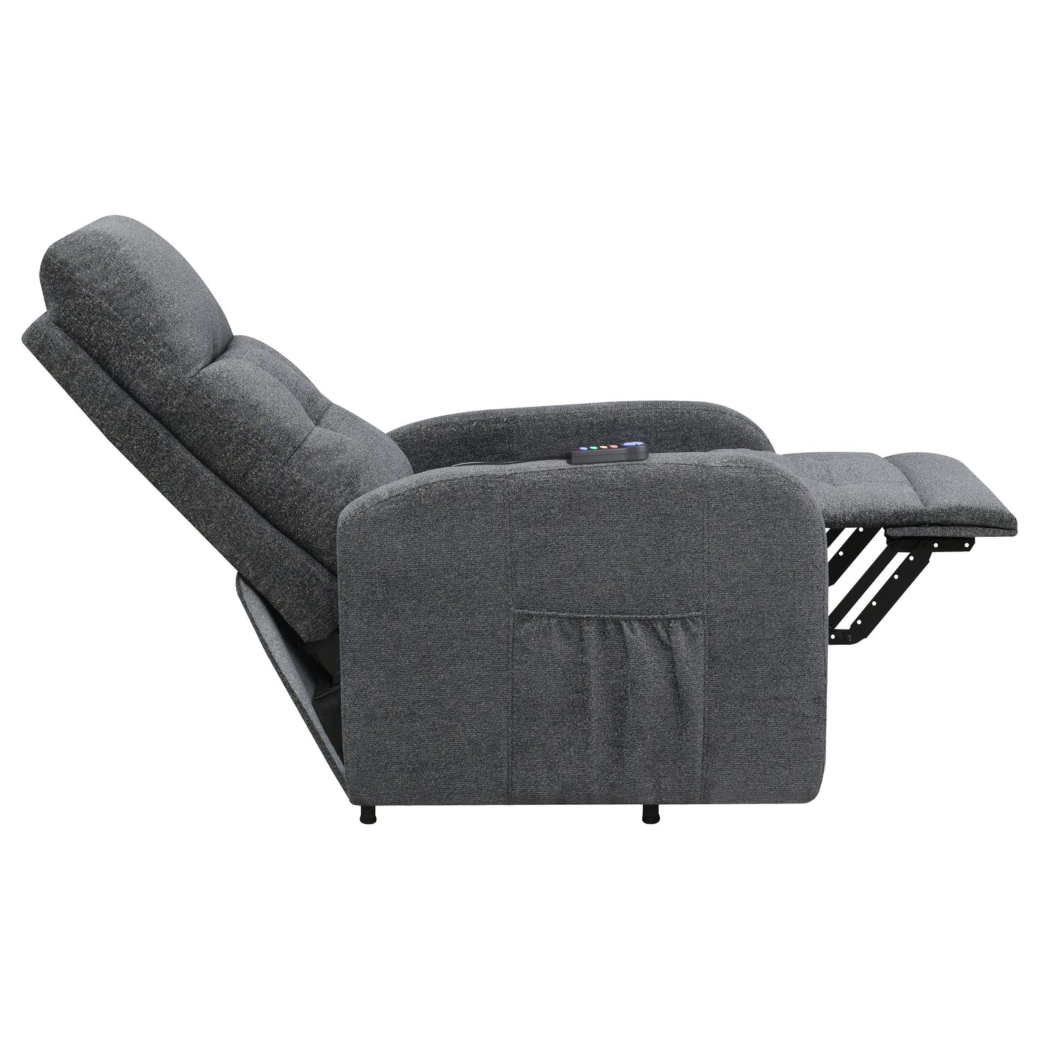 Power Lift Massage Chair - Howie Tufted Upholstered Power Lift Recliner Charcoal