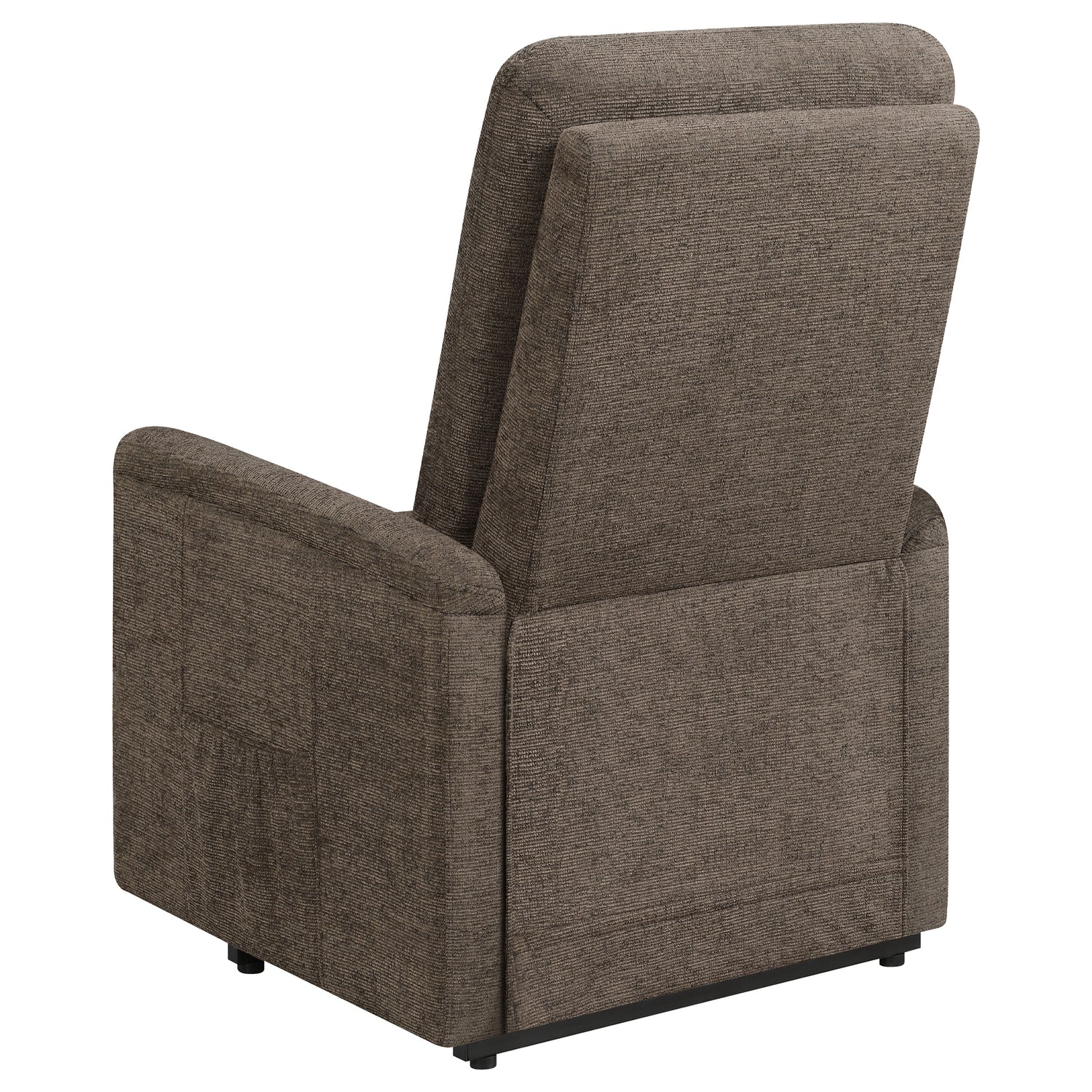 Power Lift Massage Chair - Henrietta Power Lift Recliner with Storage Pocket Brown