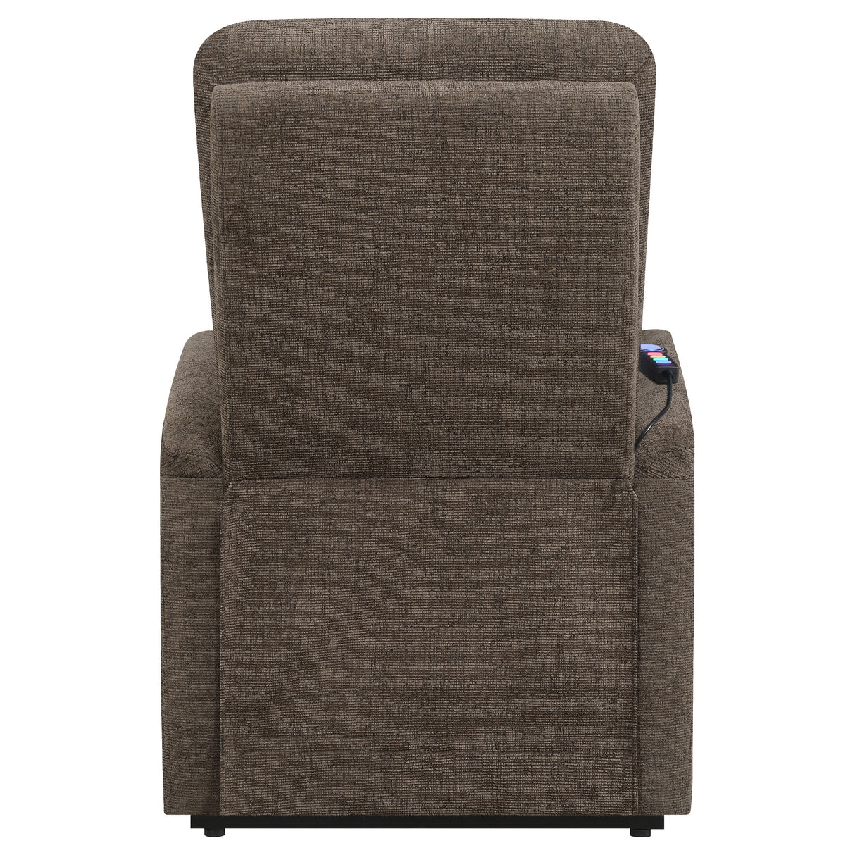 Power Lift Massage Chair - Henrietta Power Lift Recliner with Storage Pocket Brown