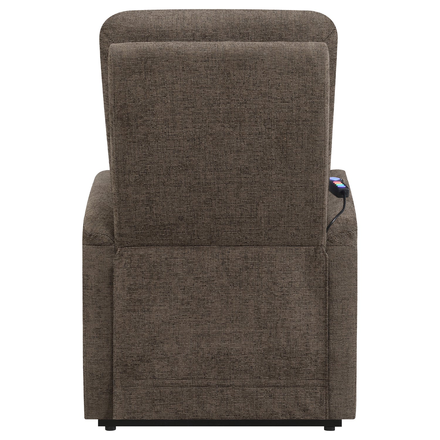 Power Lift Massage Chair - Henrietta Power Lift Recliner with Storage Pocket Brown
