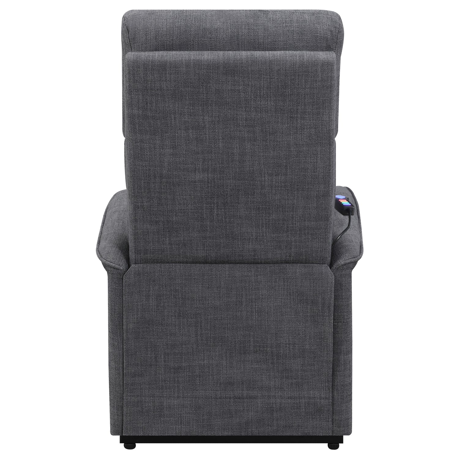 Power Lift Massage Chair - Herrera Power Lift Recliner with Wired Remote Charcoal