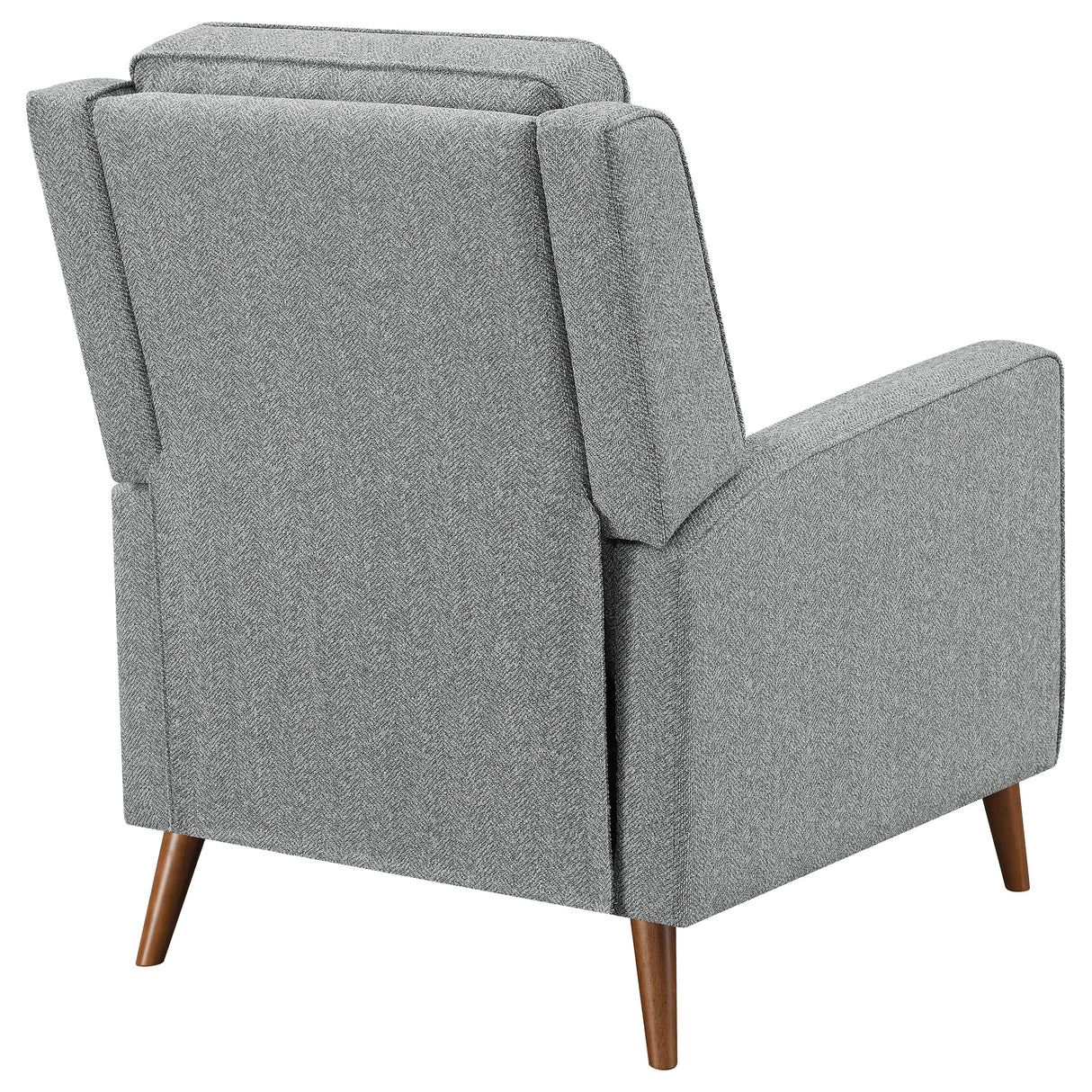 Push Back Recliner - Davidson Upholstered Tufted Push Back Recliner Grey