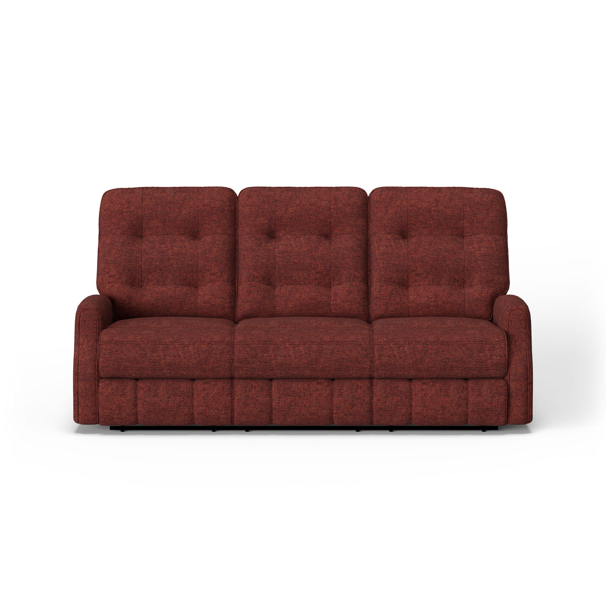 Devon Transitional Fabric Power Reclining Sofa, Power Headrests | Flexsteel