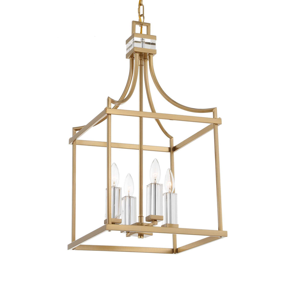 Montreal 4 Light Brass Lantern Pendant - Gold by Uttermost - View 1