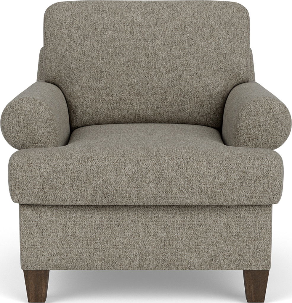 Moxy Fabric Arm Chair, T-Shaped Seat Cushion, Curved Sock Arms | Flexsteel