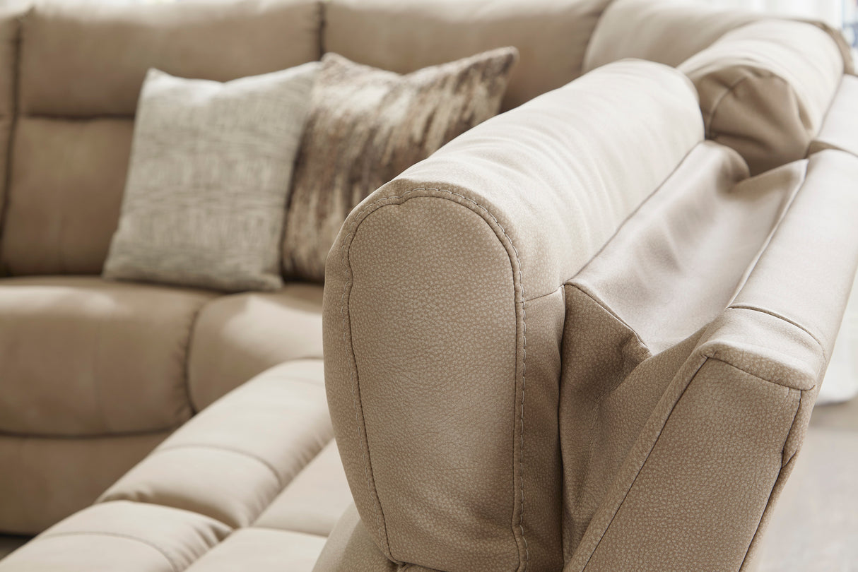 Ashley Sand Next-Gen DuraPella 61004S7 6-Piece Power Reclining Sectional - Home Elegance USA