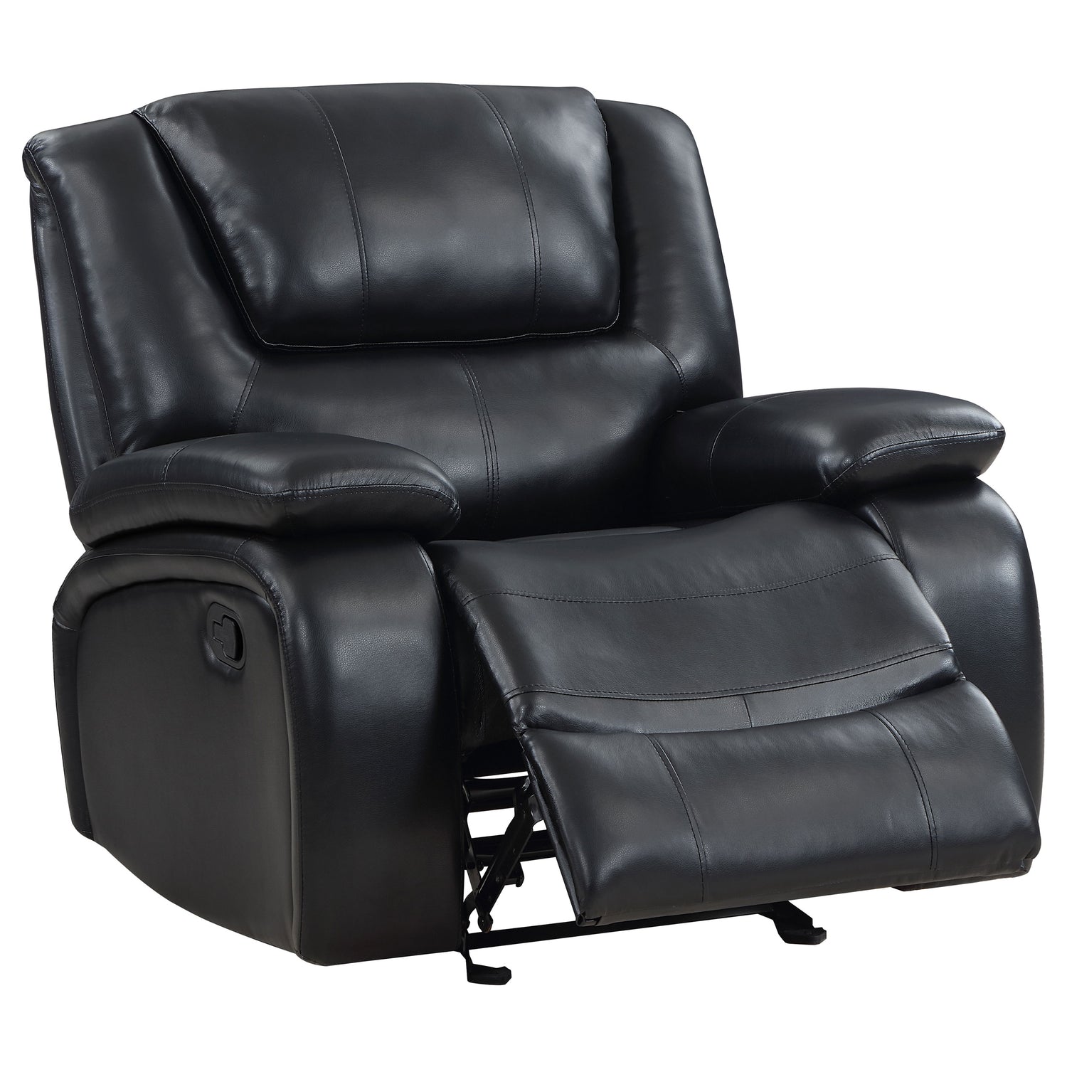 Glider Recliner - Camila Upholstered Glider Recliner Chair Black