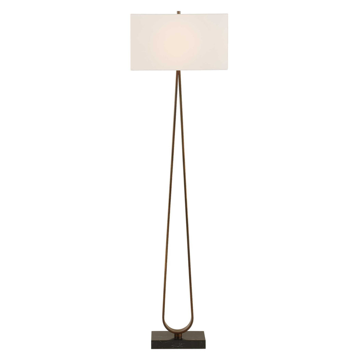 Galloway Minimalist Floor Lamp - Bronze / Black by Uttermost - View 4