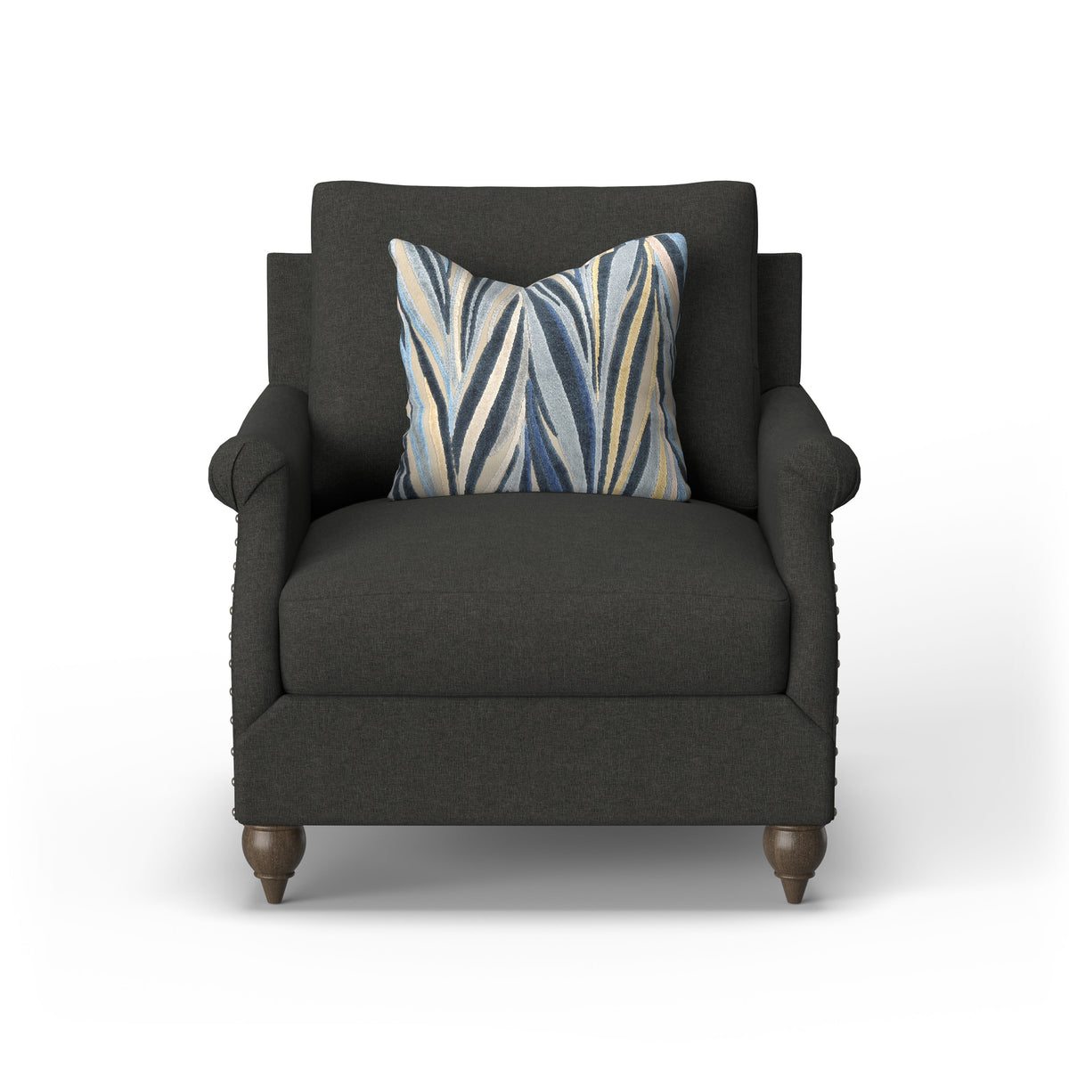 Veda Fabric Chair With Nailhead Trim | Flexsteel