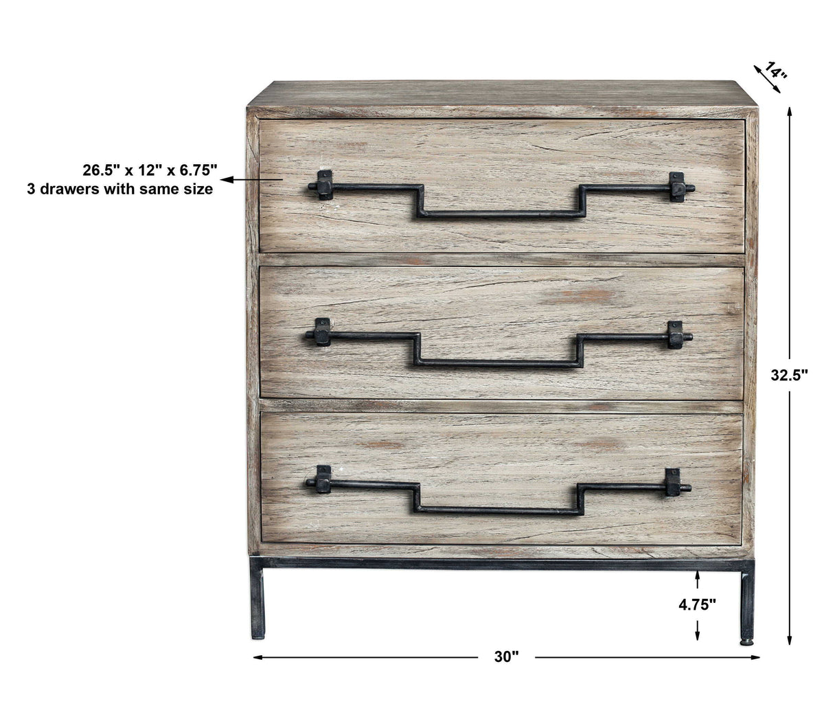 Jory Accent Chest Aged Ivory - Beige by Uttermost - View 9