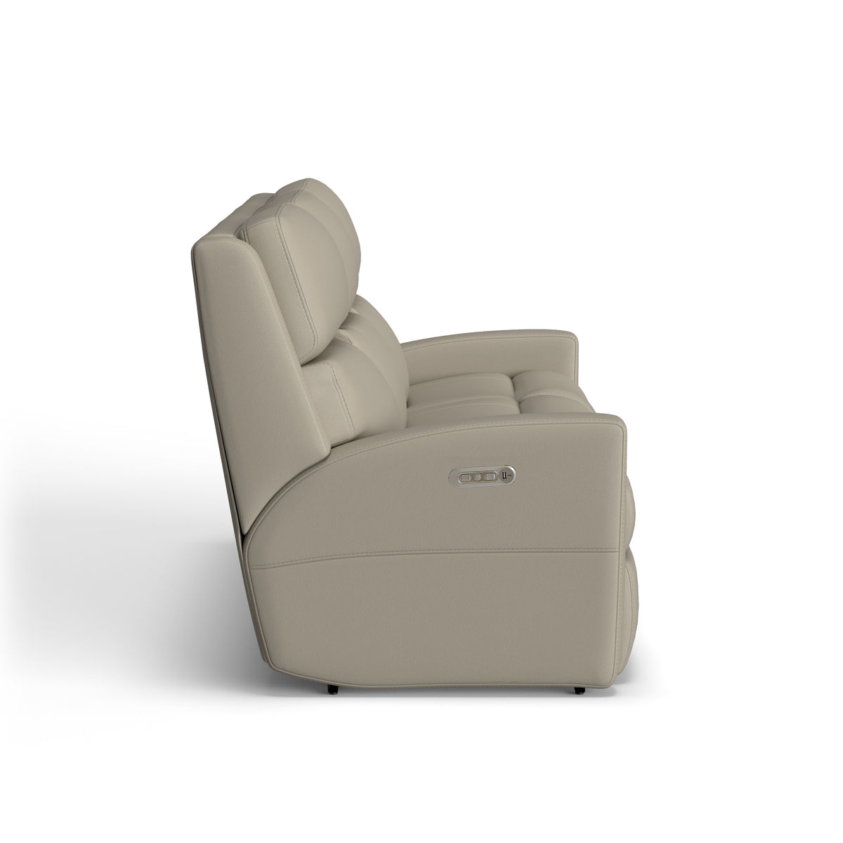 Catalina Transitional Leather Power Reclining Sofa, Power Headrests | Flexsteel