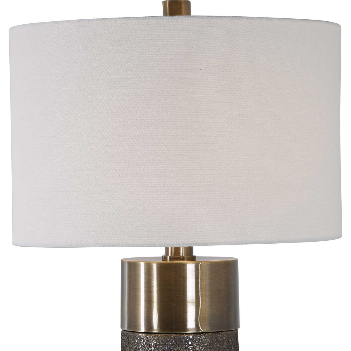 Brannock Table Lamp - Bronze / White by Uttermost - View 5