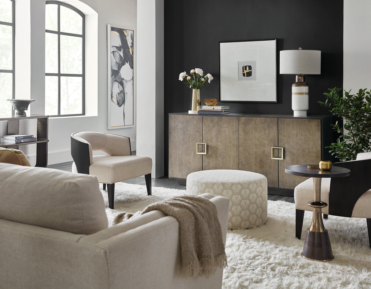 Melange Asher Four Door Entertainment Credenza - 75 Inch TV Console | Hooker