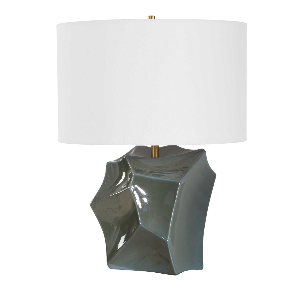 Prisma Table Lamp Smoky Bronze - Blue by Uttermost - View 5
