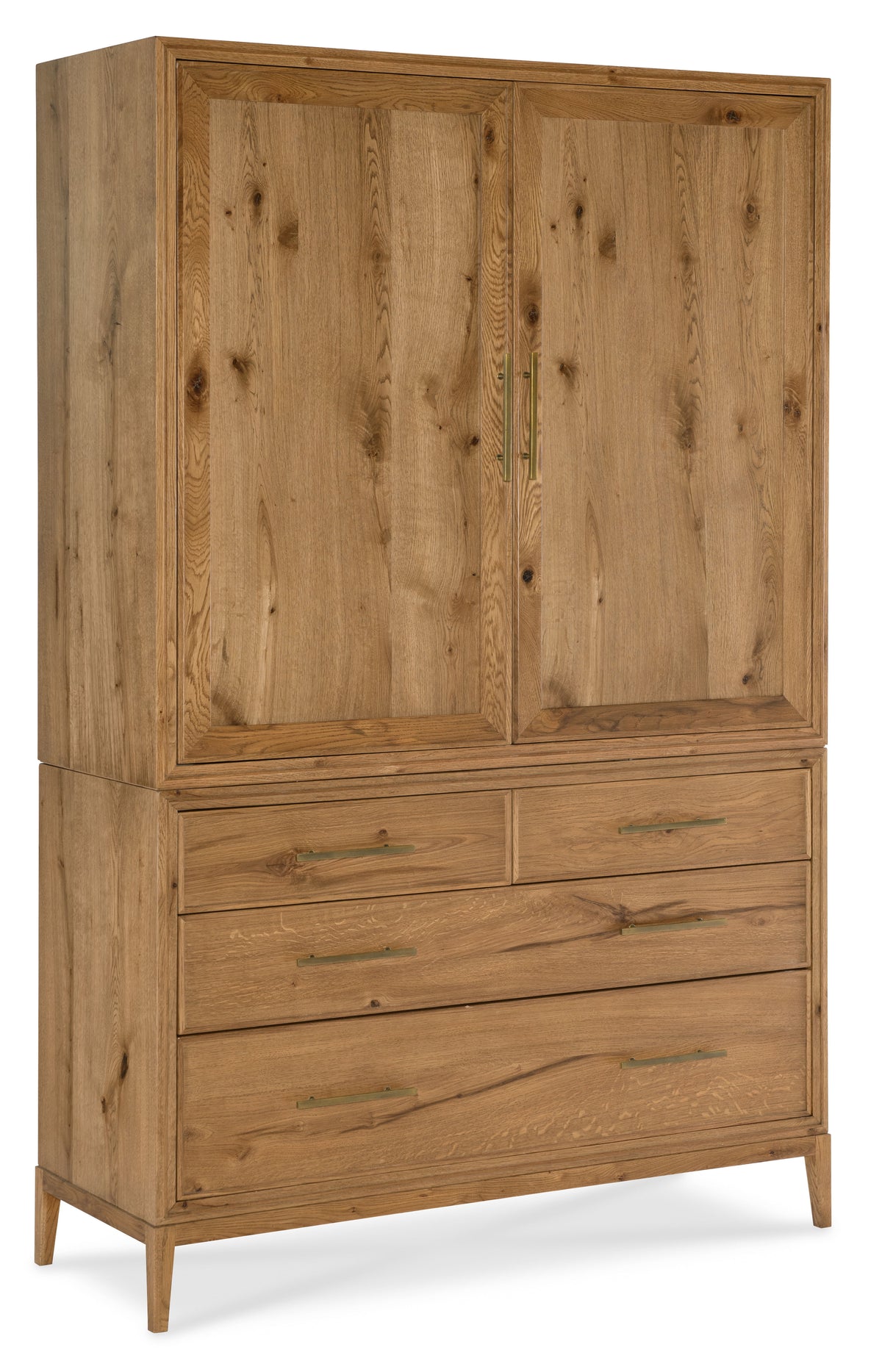 Cashiers Wardrobe Hutch Almond - Light Brown by Hooker Furniture - View 1