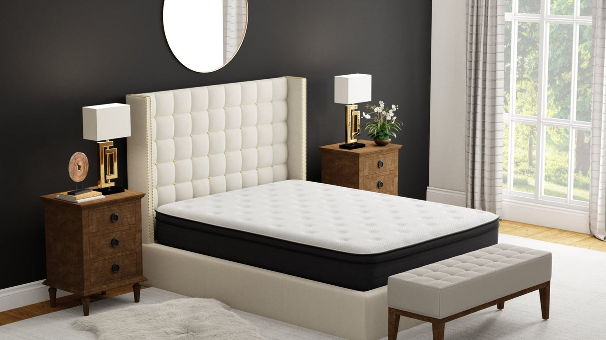12' Cal King Euro Top Hybrid Memory foam Mattress