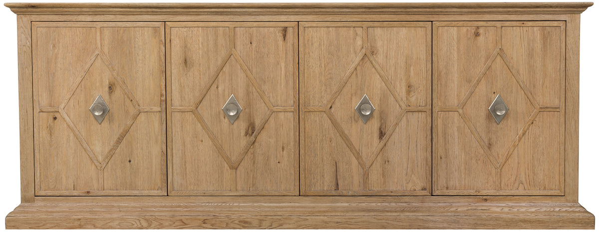 Driftwood Entertainment Credenza Buckboard - Light Brown by Hooker Furniture - View 3
