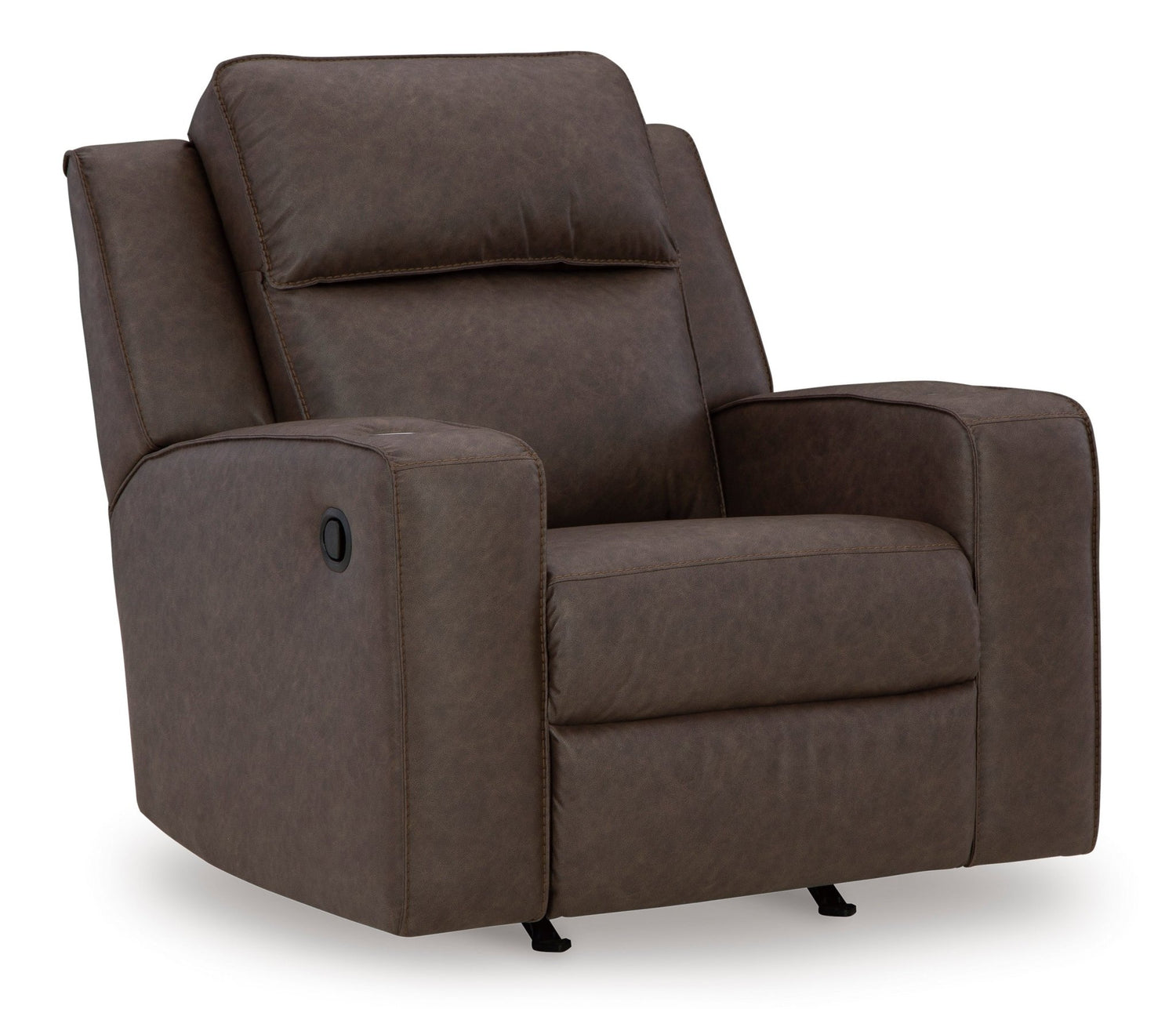 Ashley Granite Lavenhorne Rocker Recliner - Faux Leather | Home Elegance USA