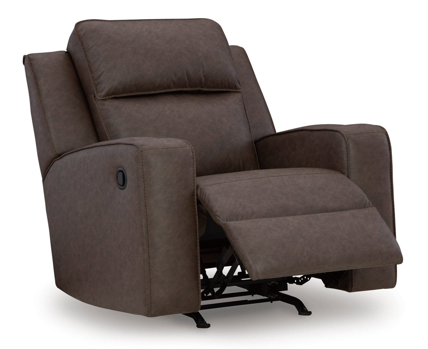 Ashley Granite Lavenhorne Rocker Recliner - Faux Leather | Home Elegance USA
