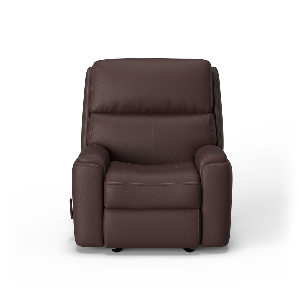 Rio Transitional Leather Power Rocking Recliner, Power Headrest | Flexsteel