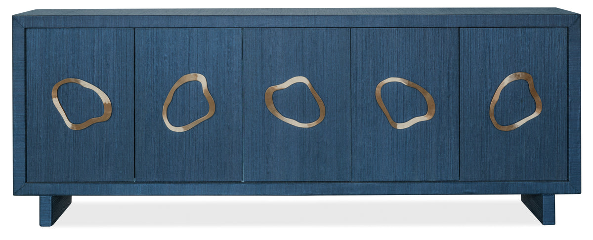 Commerce And Market Paige Five-Door Credenza - Blue by Hooker Furniture - View 5