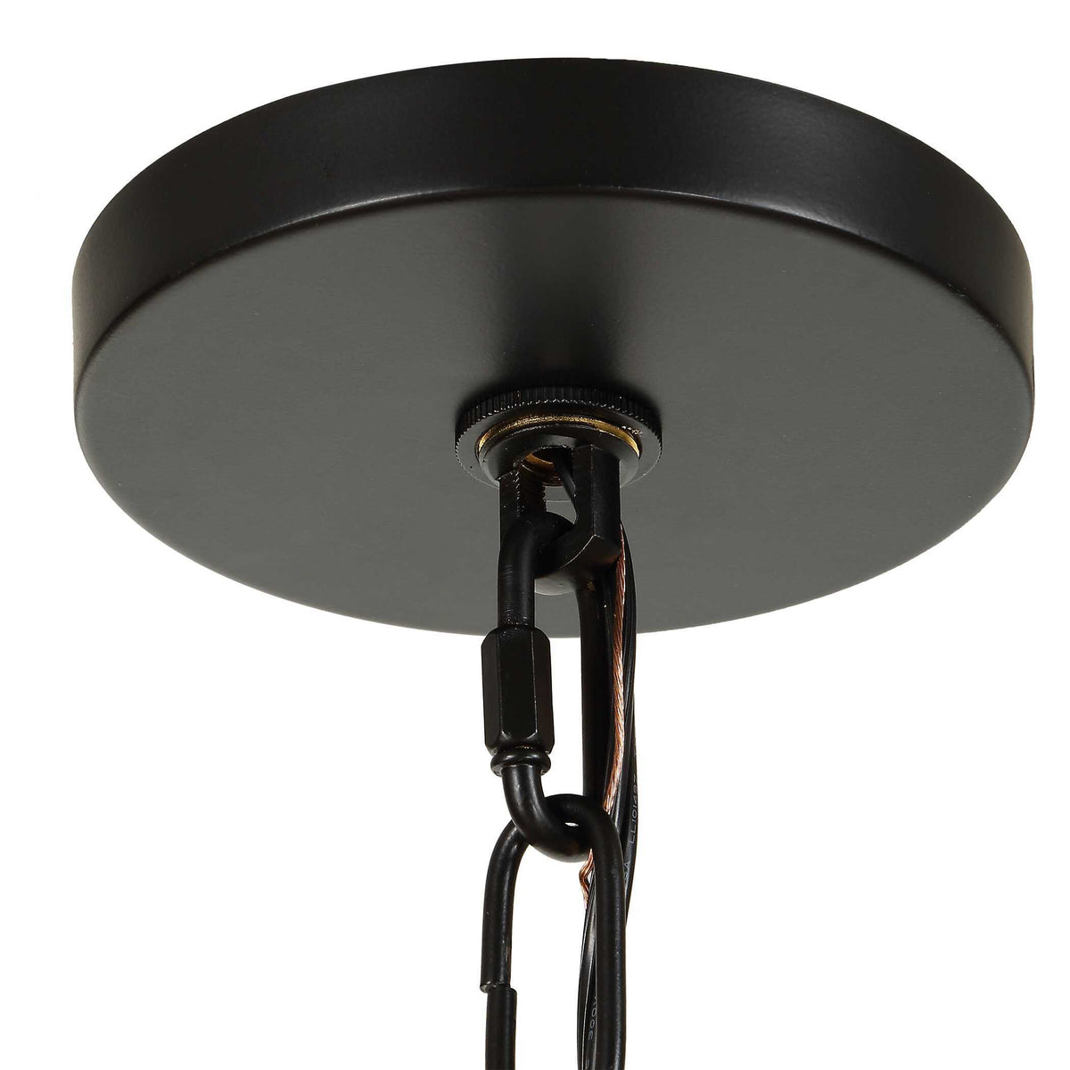 Edgecomb 4 Light Indoor-Outdoor Pendant Black / Gray - Gray / Black by Uttermost - View 6