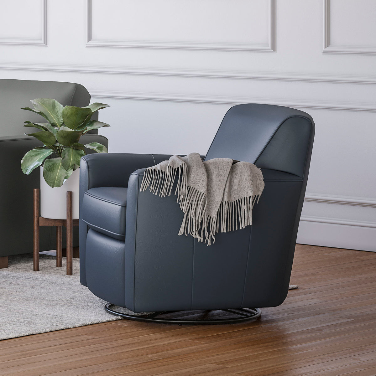Kingman Leather Swivel Glider | Flexsteel